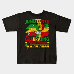 Juneteenth Celebrating Black Freedom 1865 African American Kids T-Shirt